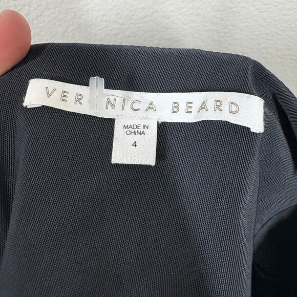 Veronica Beard Size 4 Zip Back High Waisted Leggings Pants Black Nylon Blend - Picture 7 of 9